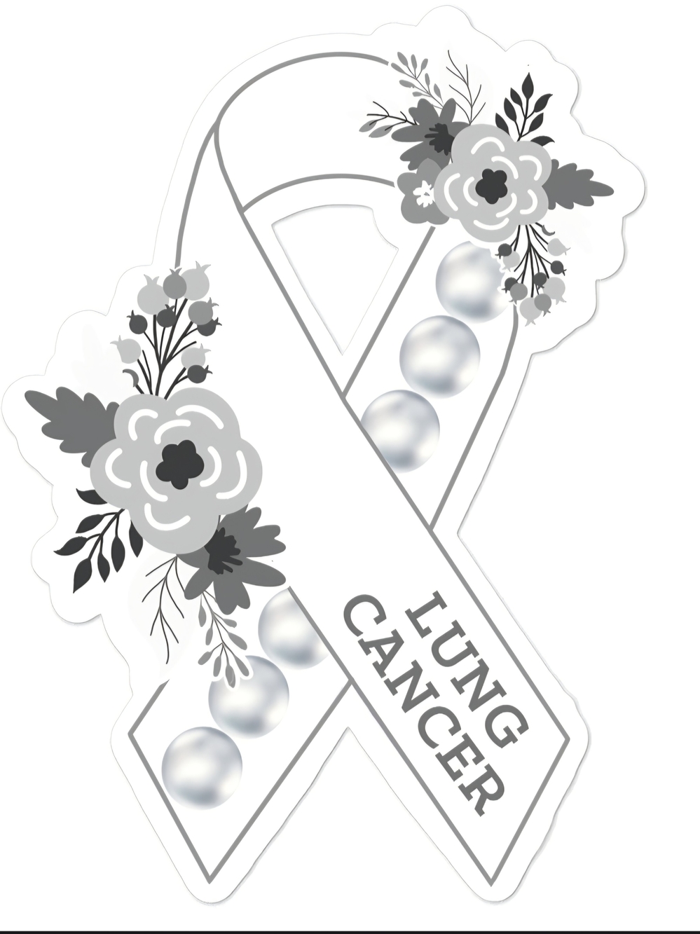 Lung Cancer Awareness Ribbon FOR EMILY
